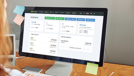 tela de computador com imagem do sistema de reservas para empresas de turismo Tourbinou.