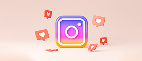 na imagem, vemos uma logo do instagram, rede social utilizada em vendas online.